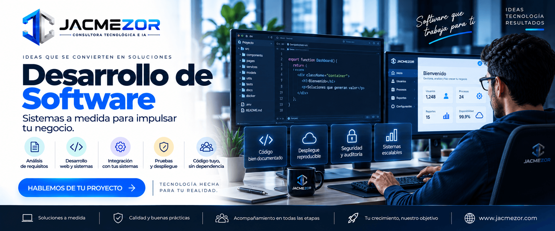 Referencia visual de Desarrollo de software